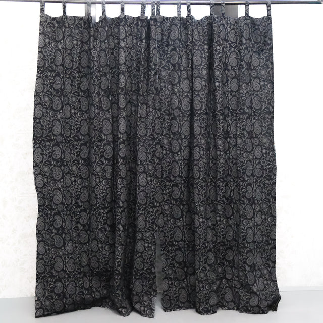 Boho Paisley Cotton Curtains