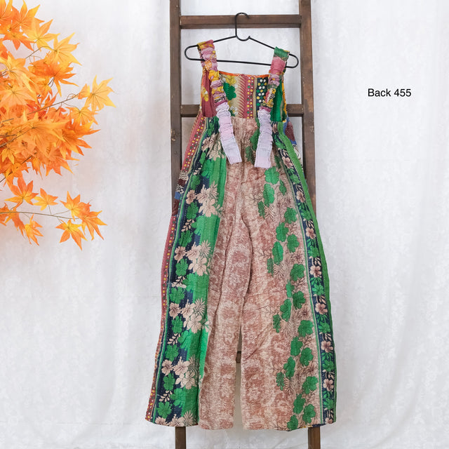 Kantha Boho Wide Leg Jumpsuit with Pockets