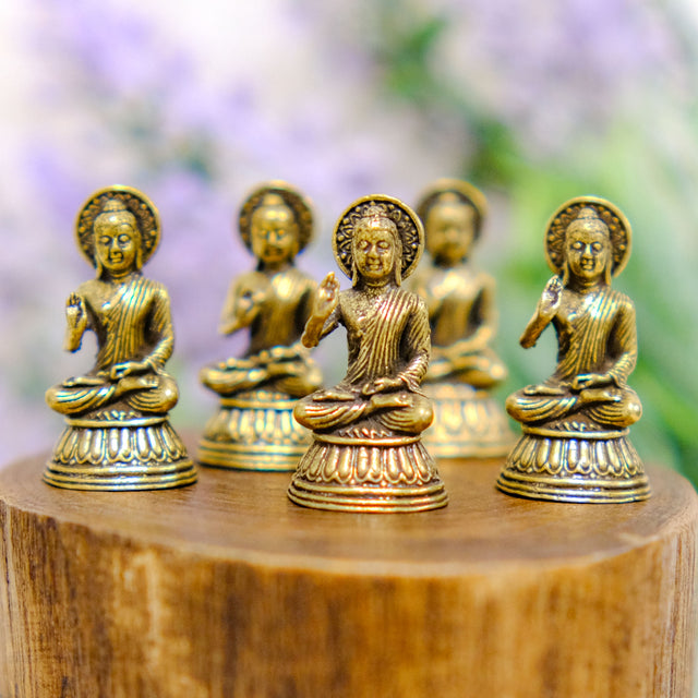 Brass Blessing Buddha Statue