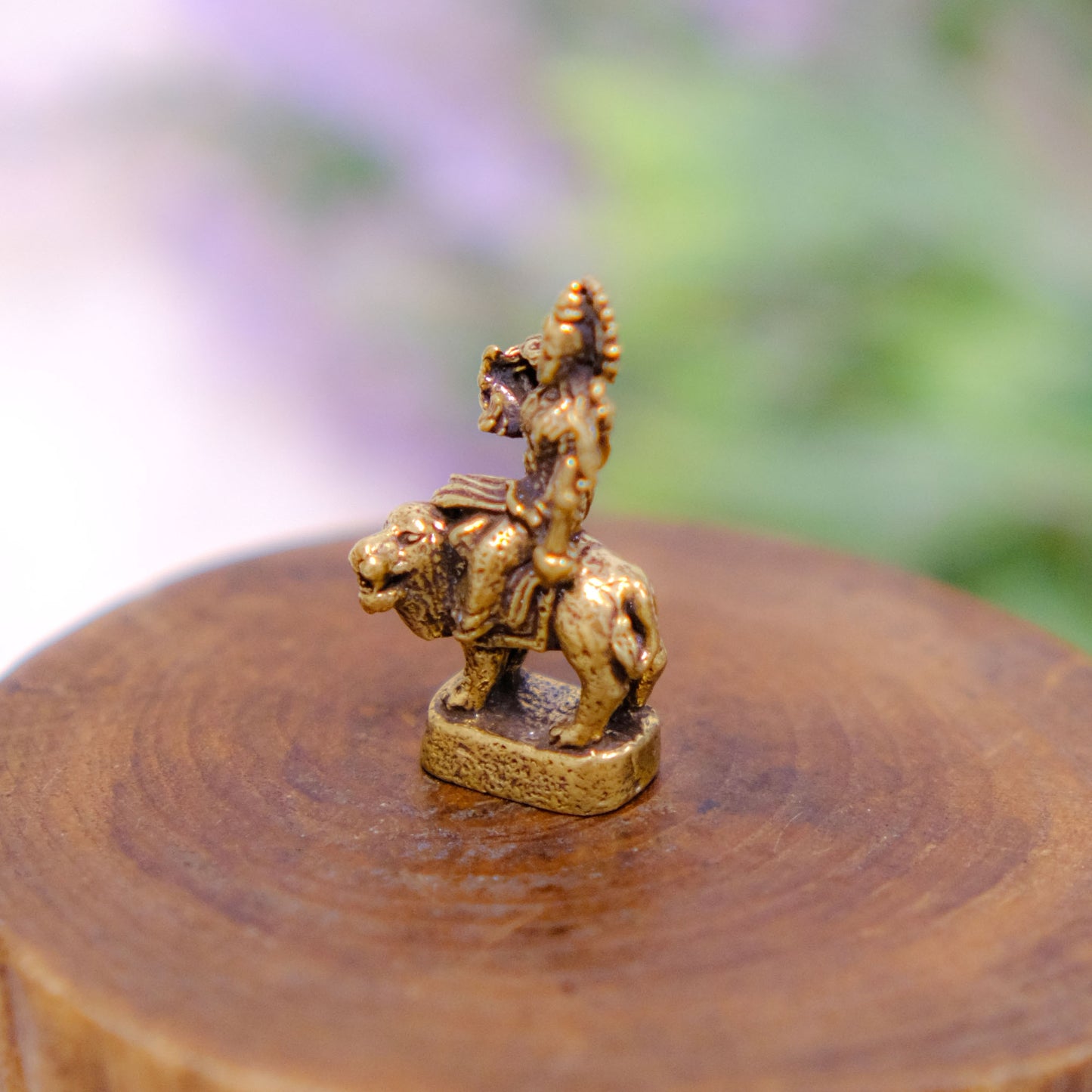 Handmade Brass Durga Statue, Goddess of Protection and Positivity
