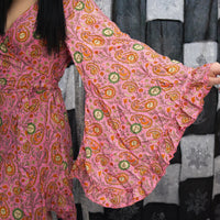 Dreamy Whimsy Mini  Wrap Dress with Pockets