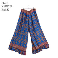 Flowy Recycled Sari Boho Palazzo Pants
