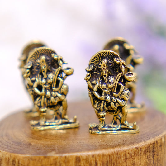 Handmade Brass Kali Statue, Goddess of Protection
