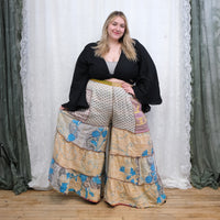Kantha Plus Size Boho Reversible Pants