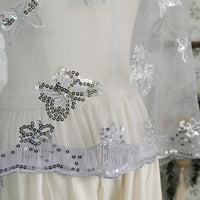 Sequin Butterfly Embroidered Shawls