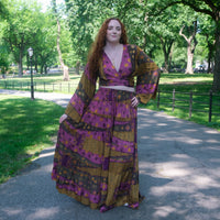 Ethereal Flowy Tiered Skirt with Flare Sleeve Top
