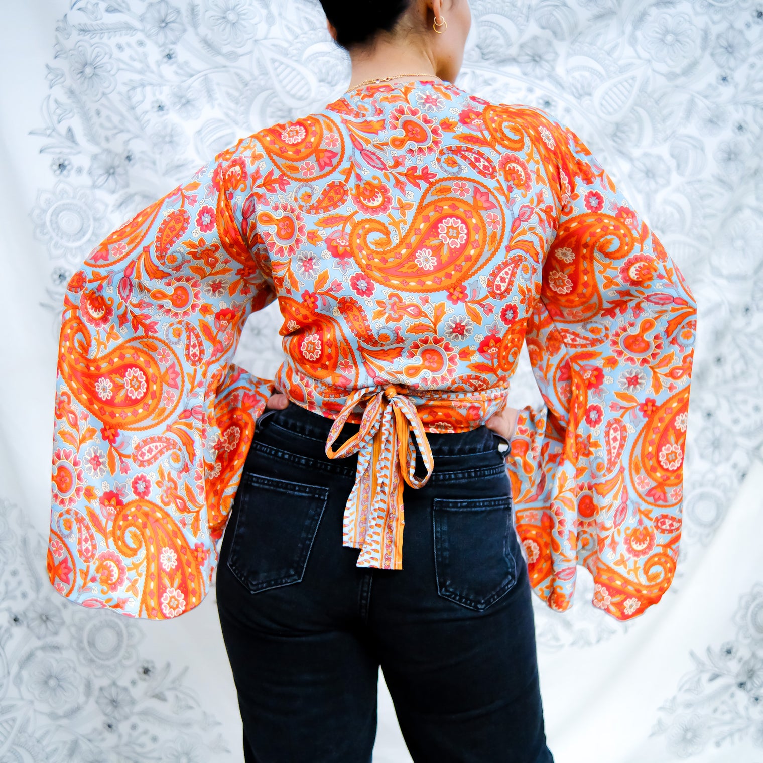 Paisley Wrap Top