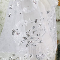 Witchy Peacock Embroidered Sequin Shawl