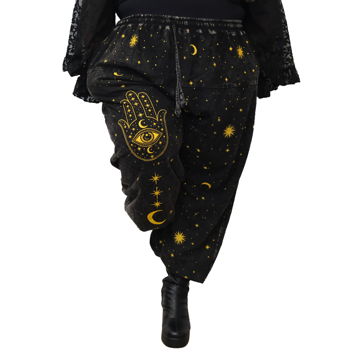 Cosmic Guardian Fleece Lined Baggy  Pants