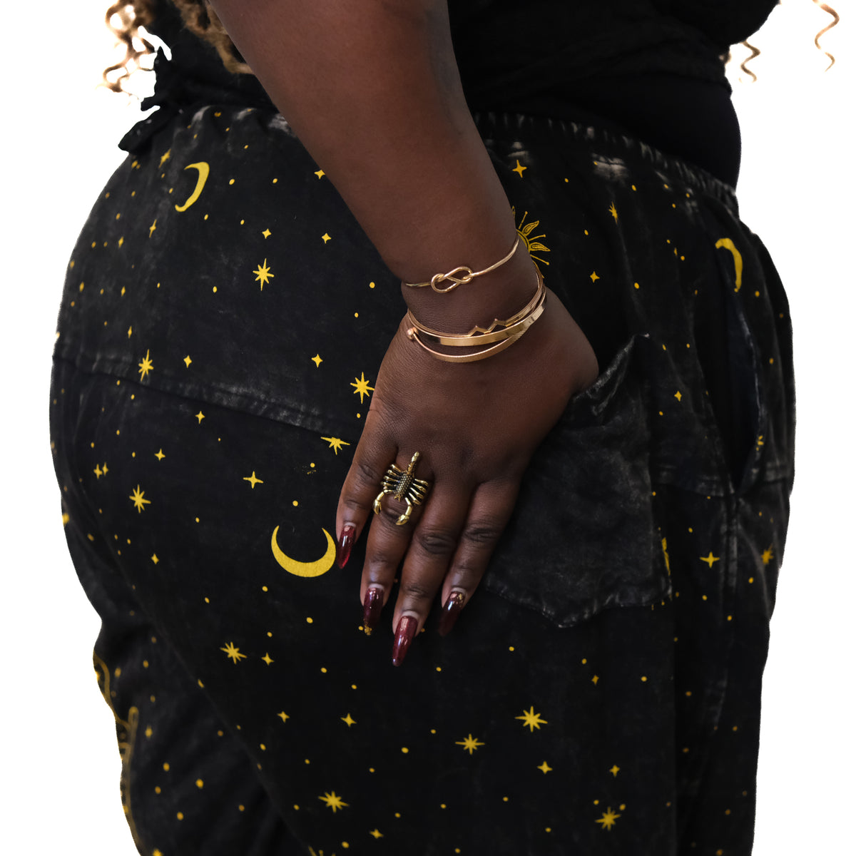Cosmic Guardian Fleece Lined Baggy  Pants