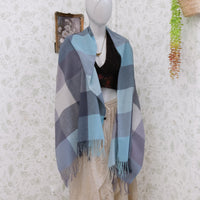 Cozy Large Plaid Blanket Scarf