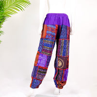 Patch Handwoven Cotton Pants