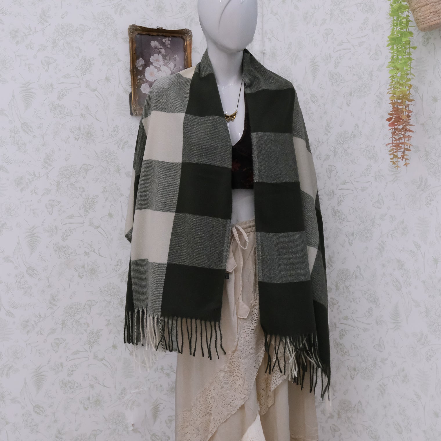 Cozy Large Plaid Blanket Scarf