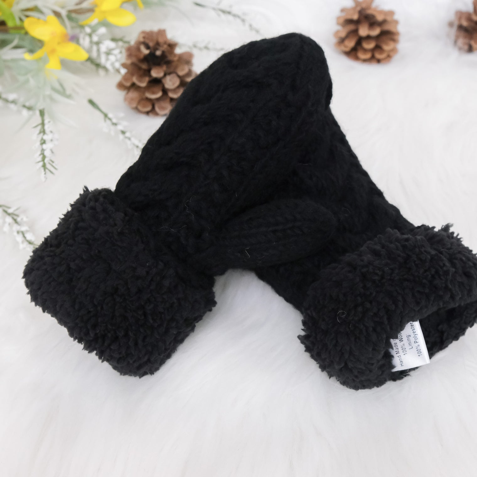 Hand Knit Woolen Unisex Mitten