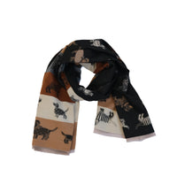 Reversible Whimsical Dog Print Oversized Scarf