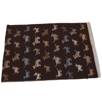 Reversible Whimsical Dog Print Oversized Scarf