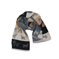 Reversible Whimsical Dog Print Oversized Scarf