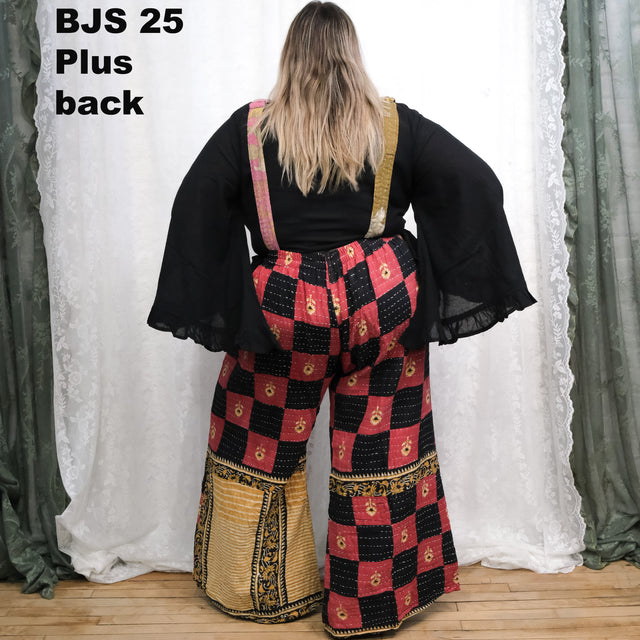 Kantha Boho Bell Bottom Plus Size Jumpsuit