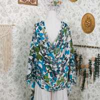 Butterfly Print Fall Winter Shawl