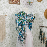 Butterfly Print Fall Winter Shawl