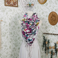 Butterfly Print Fall Winter Shawl