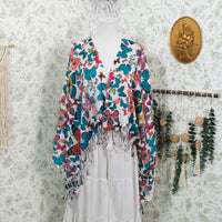 Butterfly Print Fall Winter Shawl