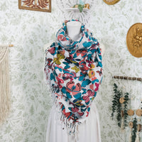 Butterfly Print Fall Winter Shawl