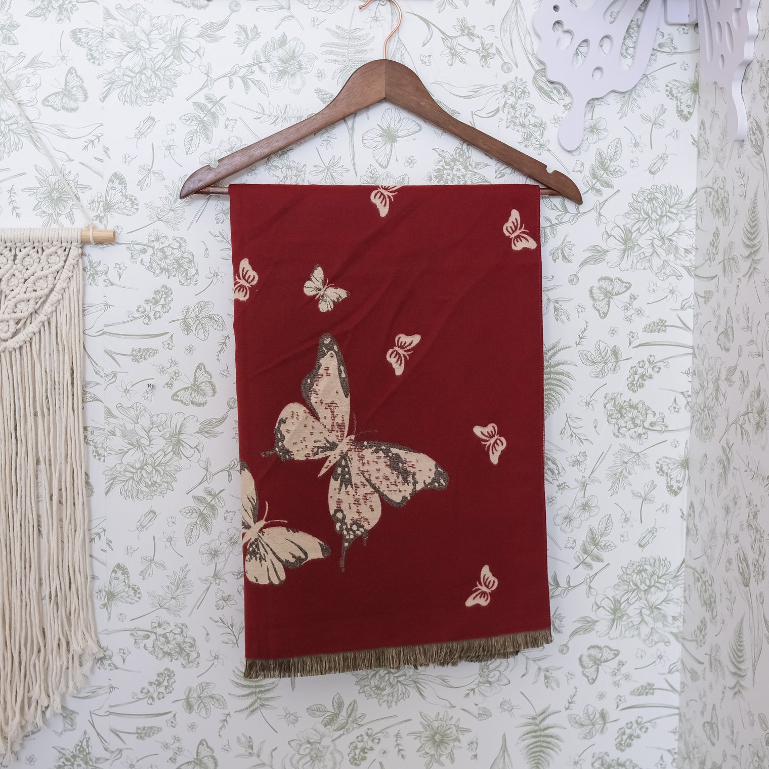 Reversible Butterfly Boho Long Oversized Shawls