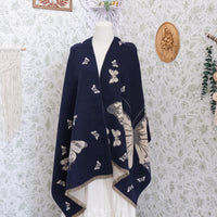 Reversible Butterfly Boho Long Oversized Shawls
