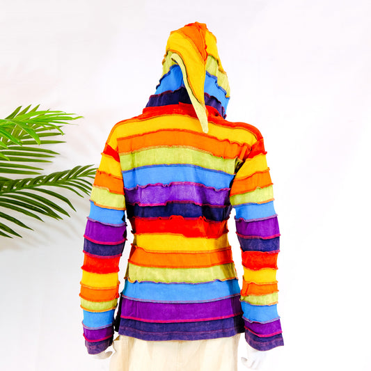 Rainbow Patchwork Unisex Jacket