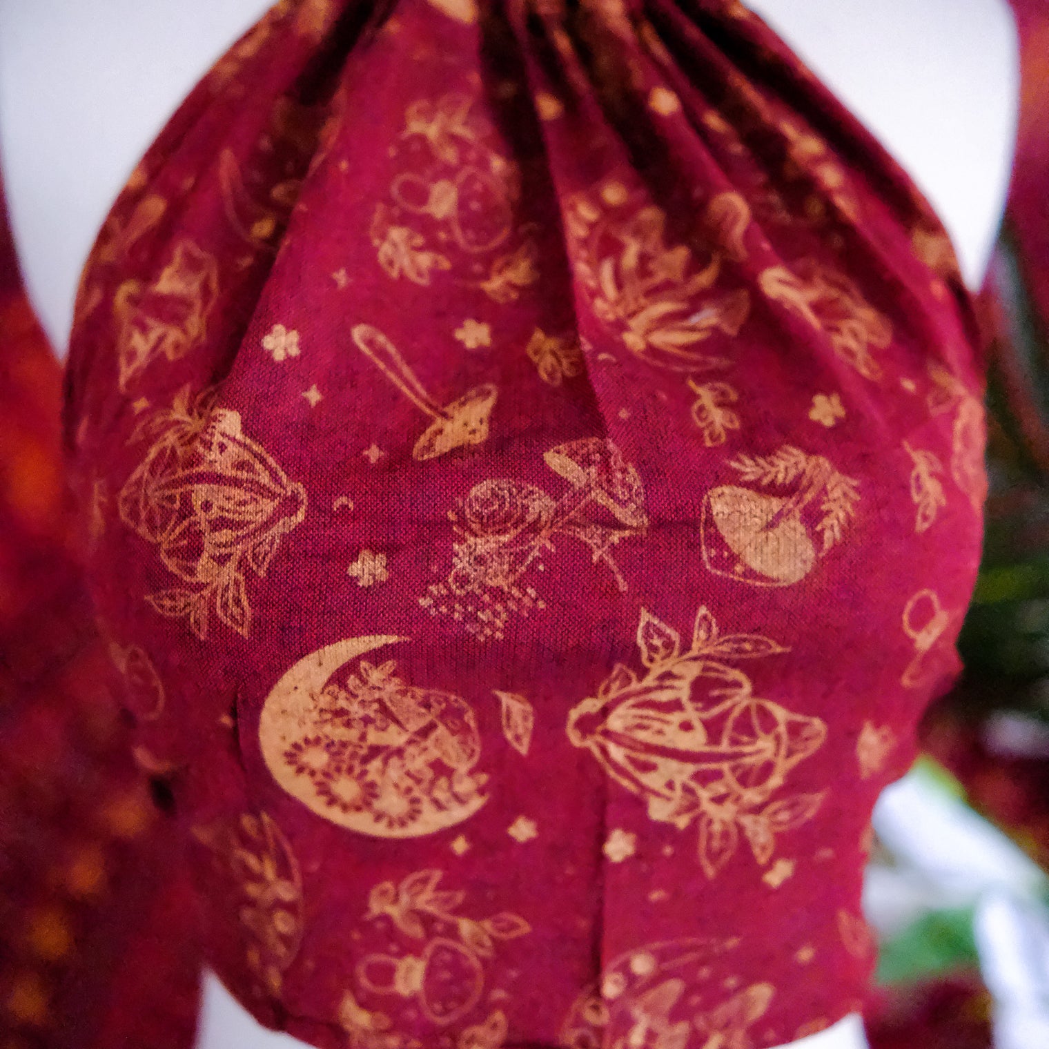 Mushroom/Celestial Halter Top