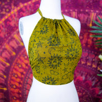 Celestial Cotton Halter Top