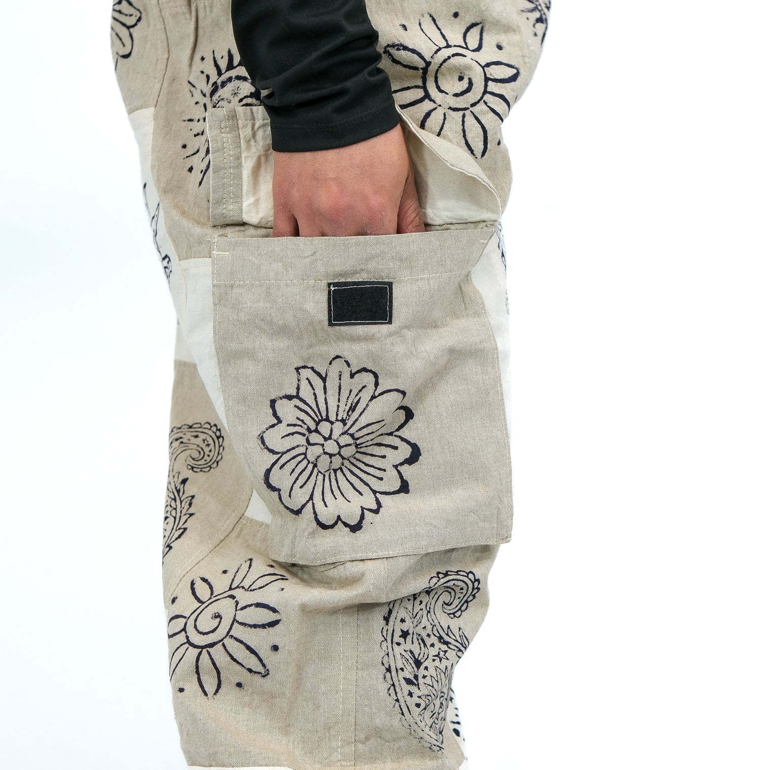 Patchwork Baggy Cargo Pants
