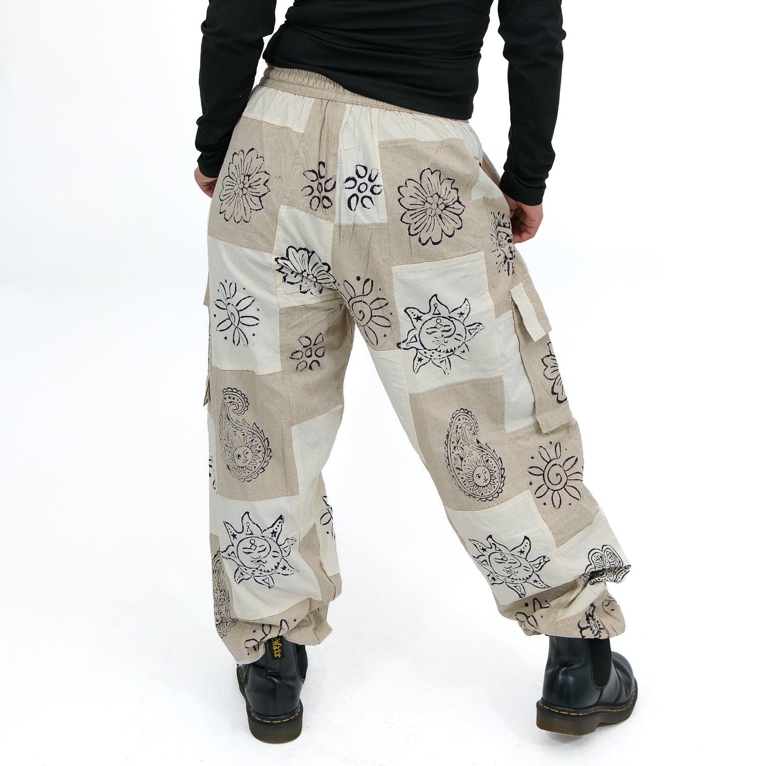 Patchwork Baggy Cargo Pants