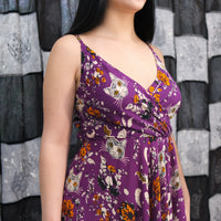 Witchcore Floral Maxi Dress