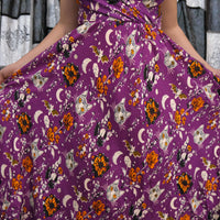 Witchcore Floral Maxi Dress