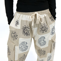 Patchwork Baggy Cargo Pants
