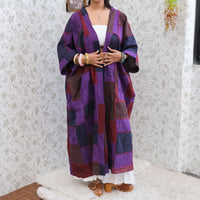 Oversized Patchwork Cotton Duster