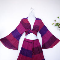 Dreamy Cotton Butterfly Sleeve Wrap Top