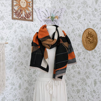 Reversible Cat Warm Fall Winter Scarves