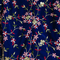 Ember Velvet Hand Embroidered Wrap Top