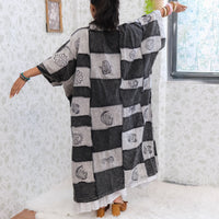 Oversized Patchwork Cotton Duster