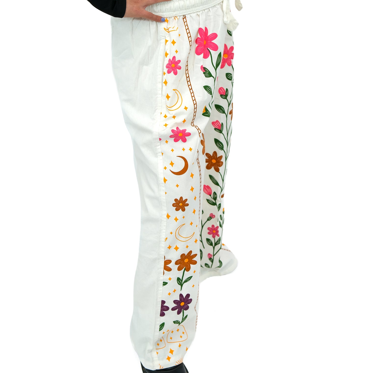Celestial Bloom Wide Leg Pants