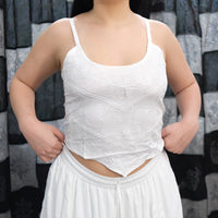 Festival Embroidered Boho Crop Top