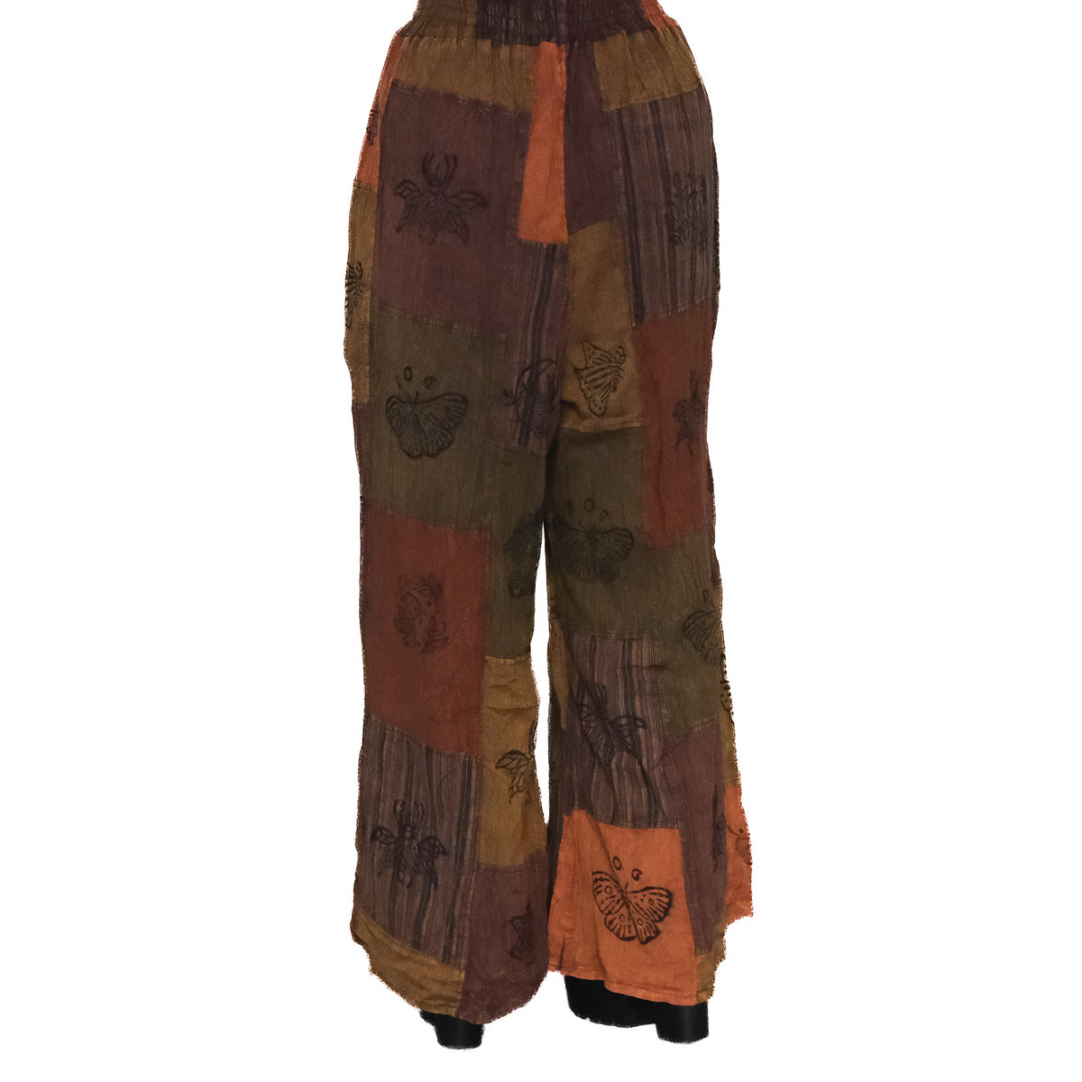 Patchwork Boho Wide Leg Harem Jumpsuit
