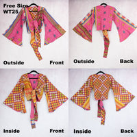 Kantha Reversible Wrap Top