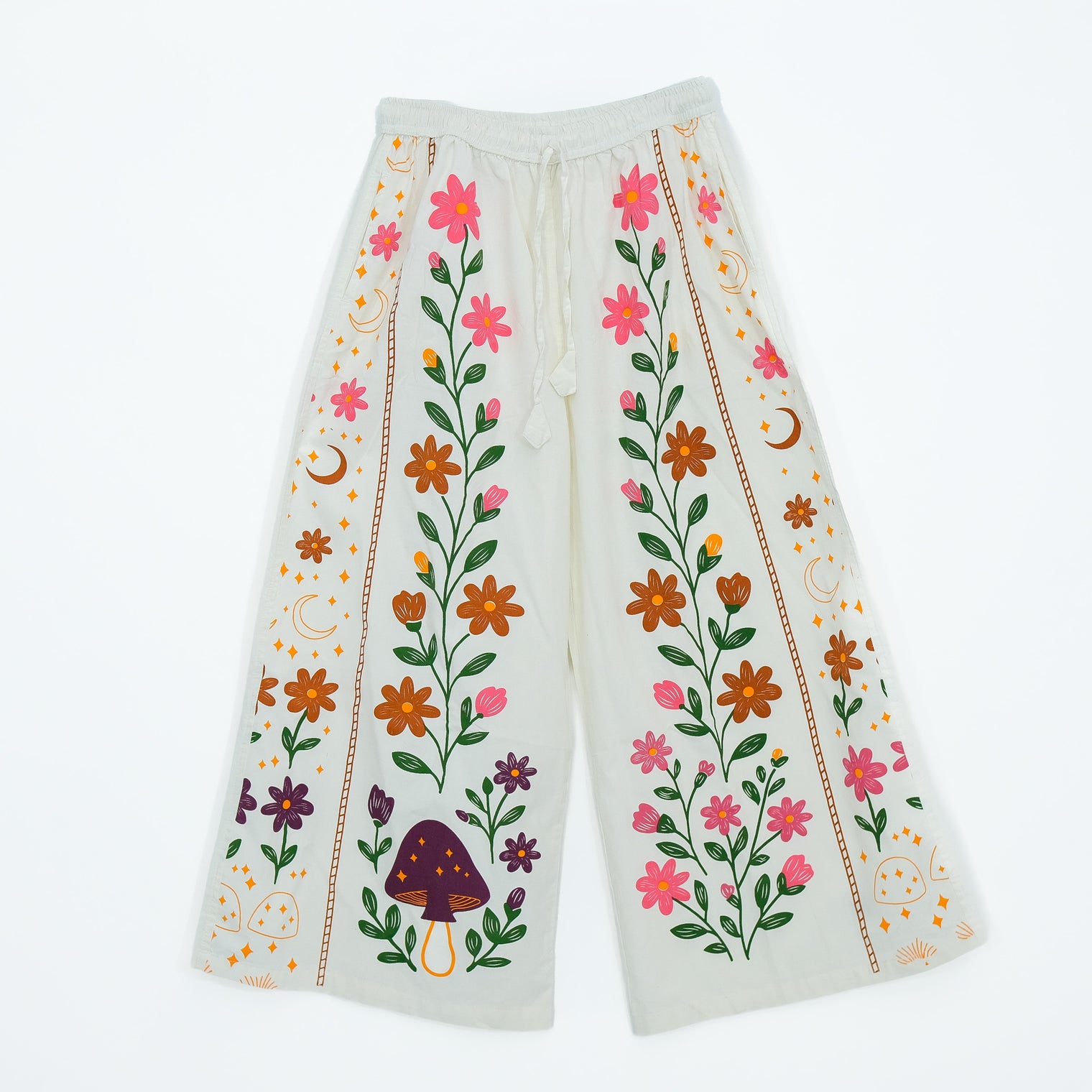 Celestial Bloom Wide Leg Pants