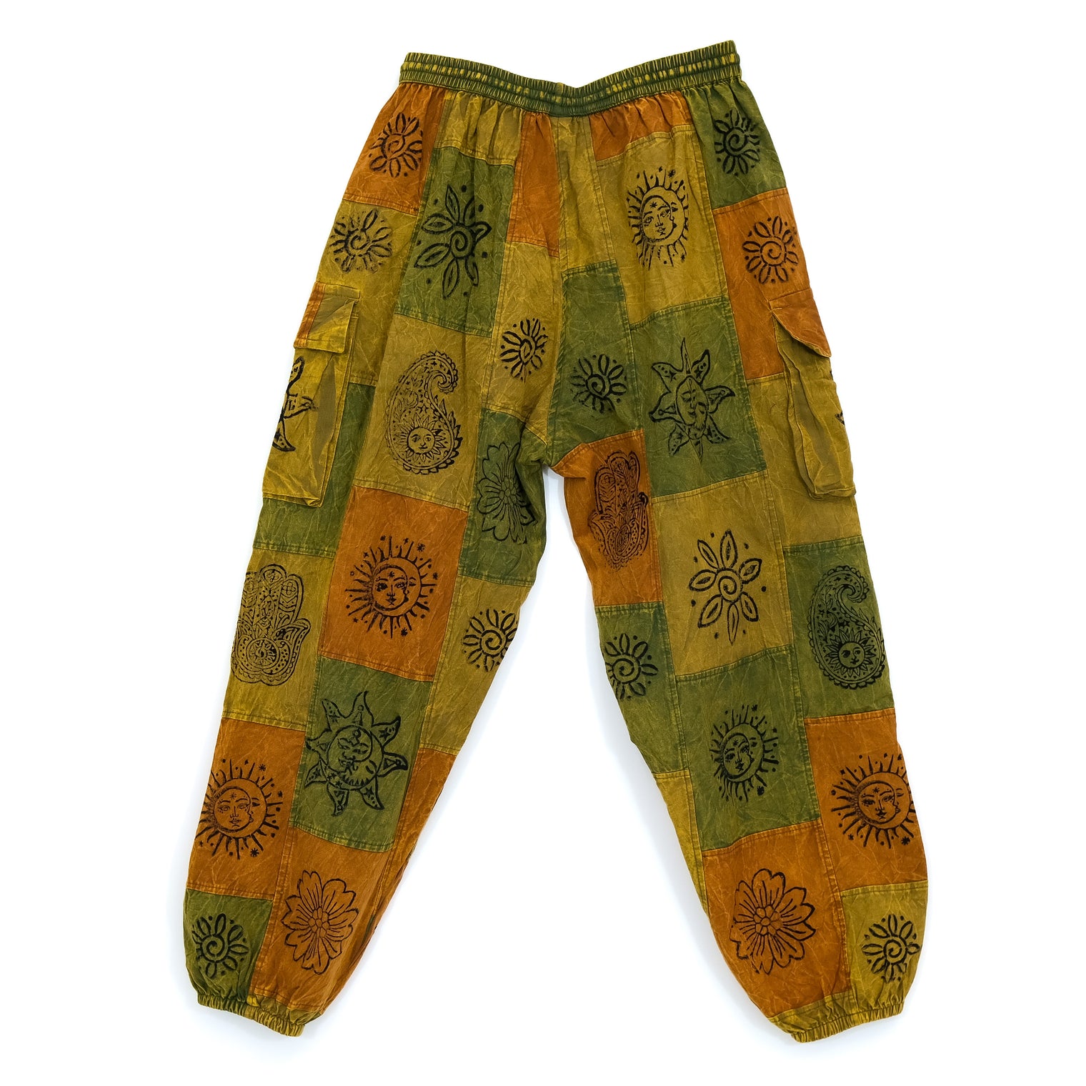 Patchwork Baggy Cargo Pants