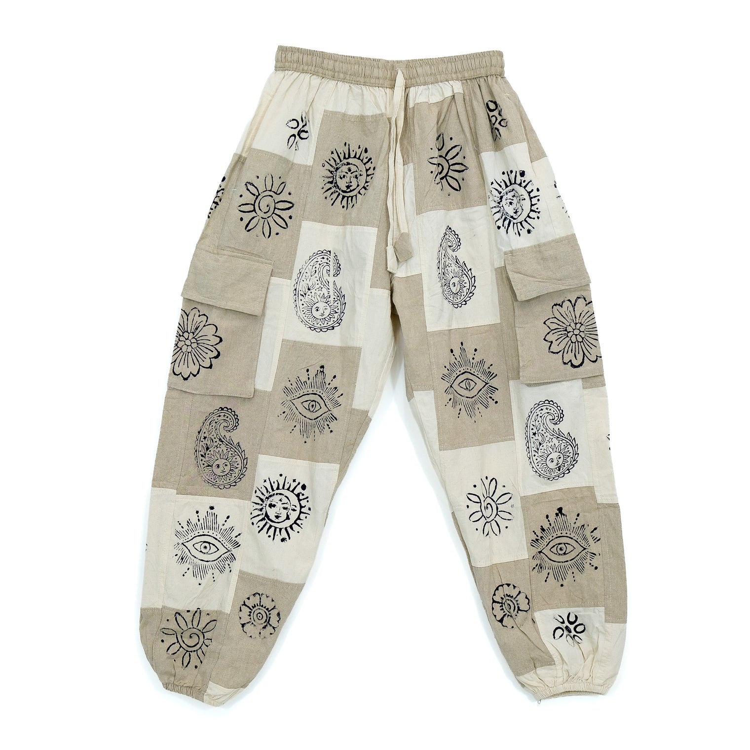 Patchwork Baggy Cargo Pants