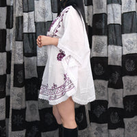 Flowy Embroidered Bohemian Tunic Top